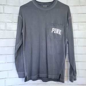 VS Pink Long Sleeve Logo Tee